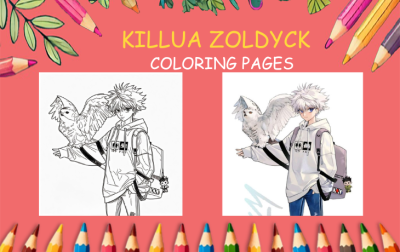 killua zoldyck coloring pages