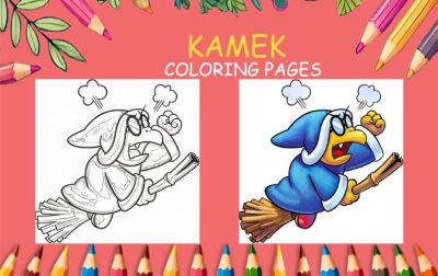 kamek coloring pages