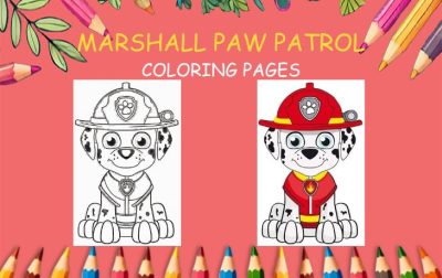marshall paw patrol coloring pages