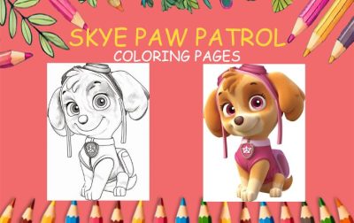 skye paw patrol coloring pages