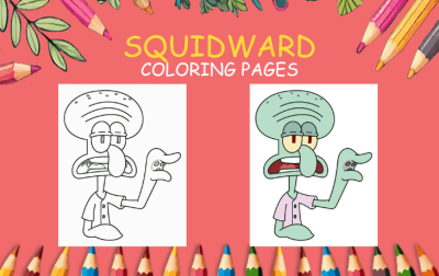 squidward coloring pages