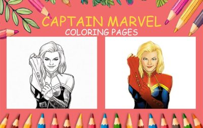 captain marvel coloring pages