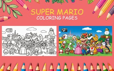 super mario coloring pages