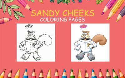 SANDY CHEEKS COLORING PAGES