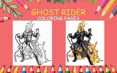 ghost rider coloring pages
