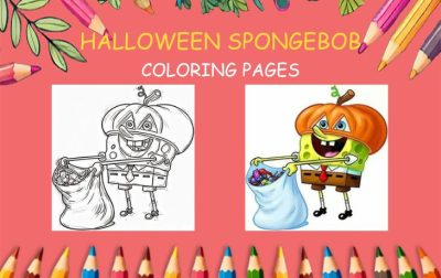 halloween spongebob coloring pages