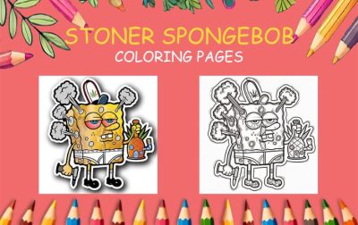 stoner spongebob coloring pages