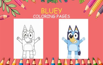 BLUEY COLORING PAGES