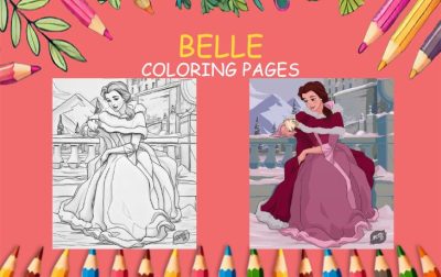 Belle Coloring pages