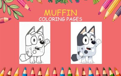 MUFFIN COLORING PAGES