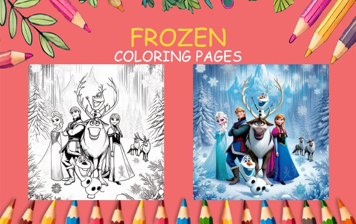 17 Free Frozen Coloring Pages: Printable & Downloadable