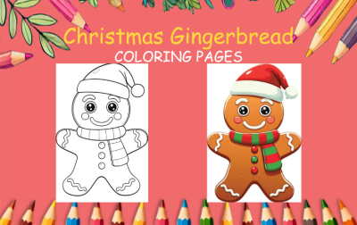christmas gingerbread coloring pages