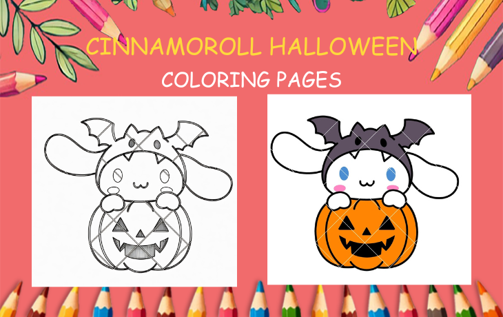cinnamoroll halloween coloring pages